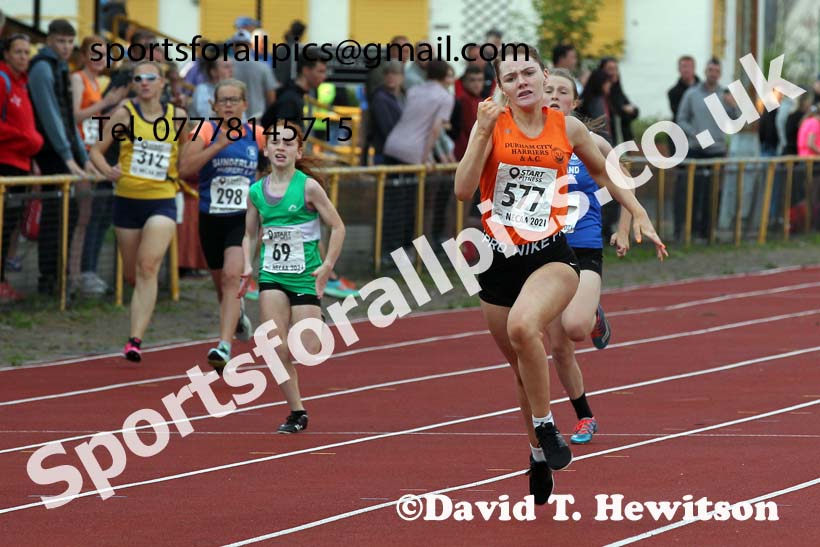200 metres, 2021 North East Grand Prix 6, Monkton, Wednesday, August 4th. Photo: David T. Hewitson/Sports for All Pics